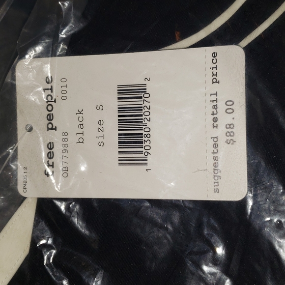 Free People Delta Black Bodysuit S or XS NWT - Picture 4 of 5